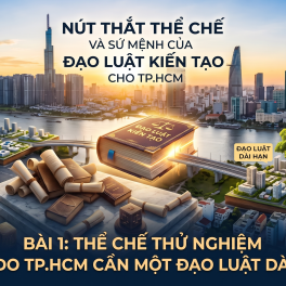 Bài 1: Thể chế thử nghiệm và lý do TP.HCM cần một đạo luật dài hạn